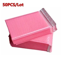 50pcslot pink foam envelope bags self seal mailers padded shipping envelopes with bubble mailing bag shipping gift packages bag