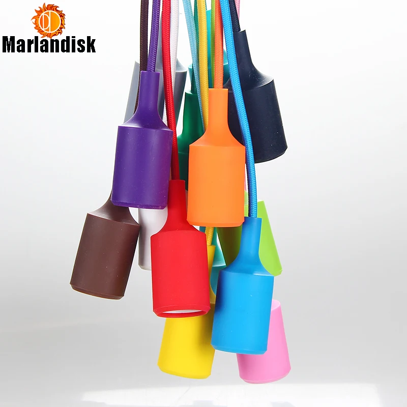 Подвесной светильник E27 из силикагеля с электропроводным проводом 2*0 75 мм