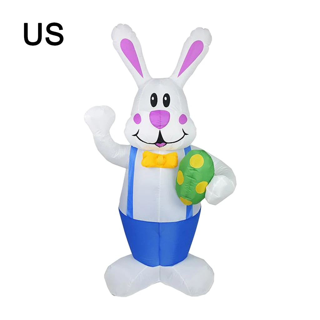 

6ft Inflatable Easter Bunny W/ Egg Rabbit Model Yard Party Decor Toy