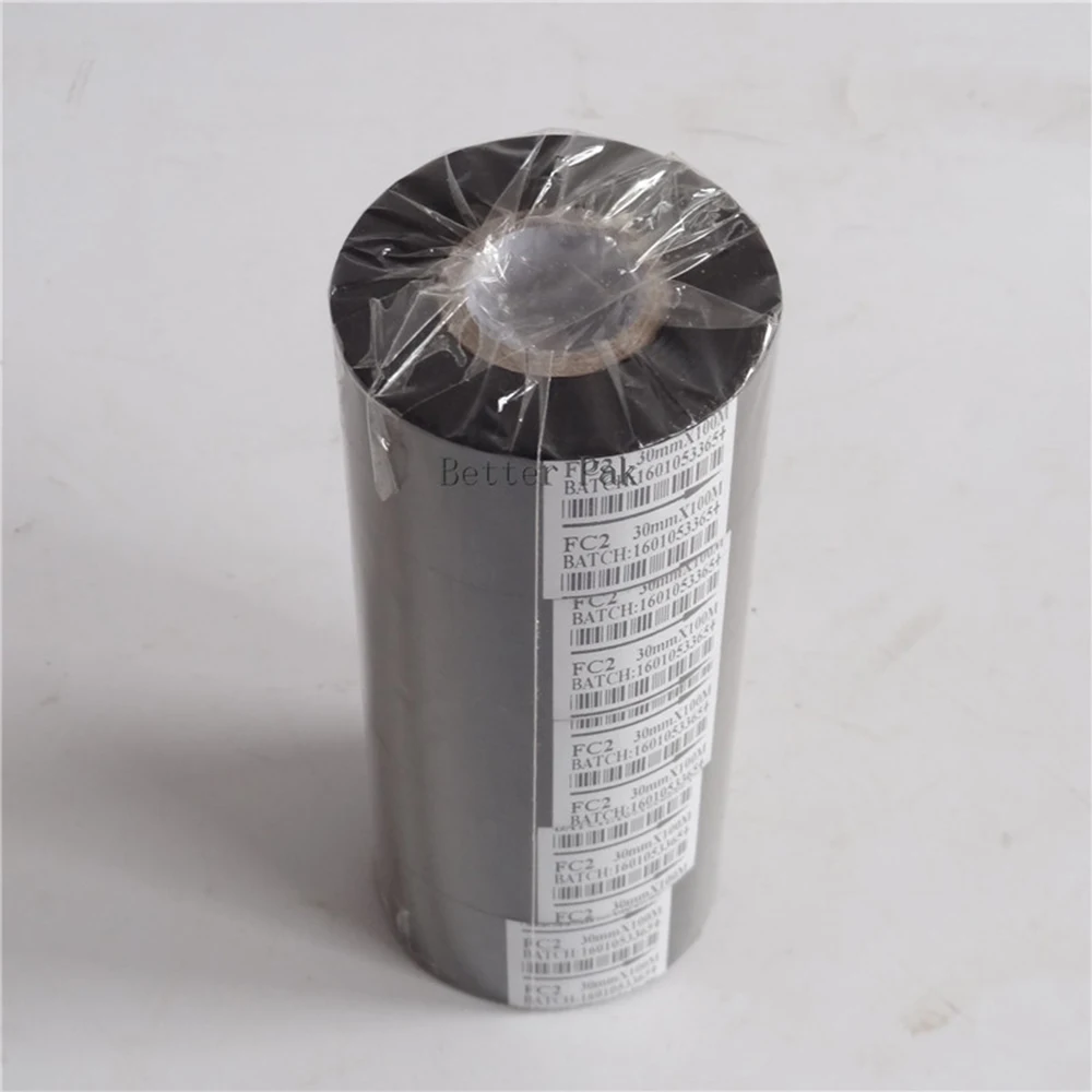 FC2 30 мм x 100 м кодирующая машина цветная лента RCIDOS черная следуйте упаковочной