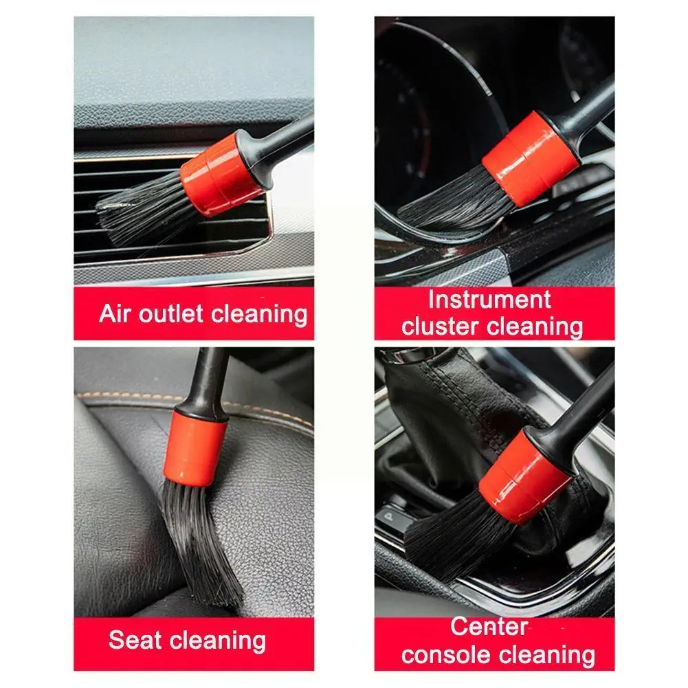 

5Pcs/set Car Detailing Cleaning Brush Auto Interior Window Cleaning Car Air Outlet Set Dashboard Wheel Accessories Exterior L1K8