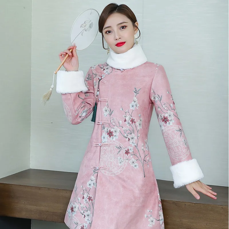 Традиционное китайское восточное платье Qipao женское пикантное современное