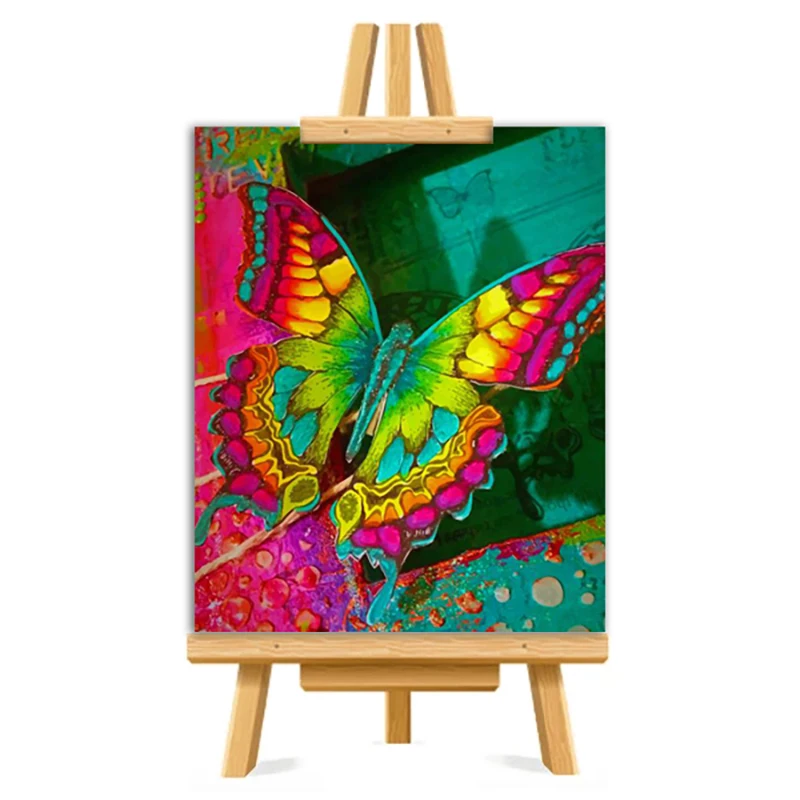 

Colorful butterfly pictures to paint with numbers wall decoration crafts for adults acrylic paints paintings for home