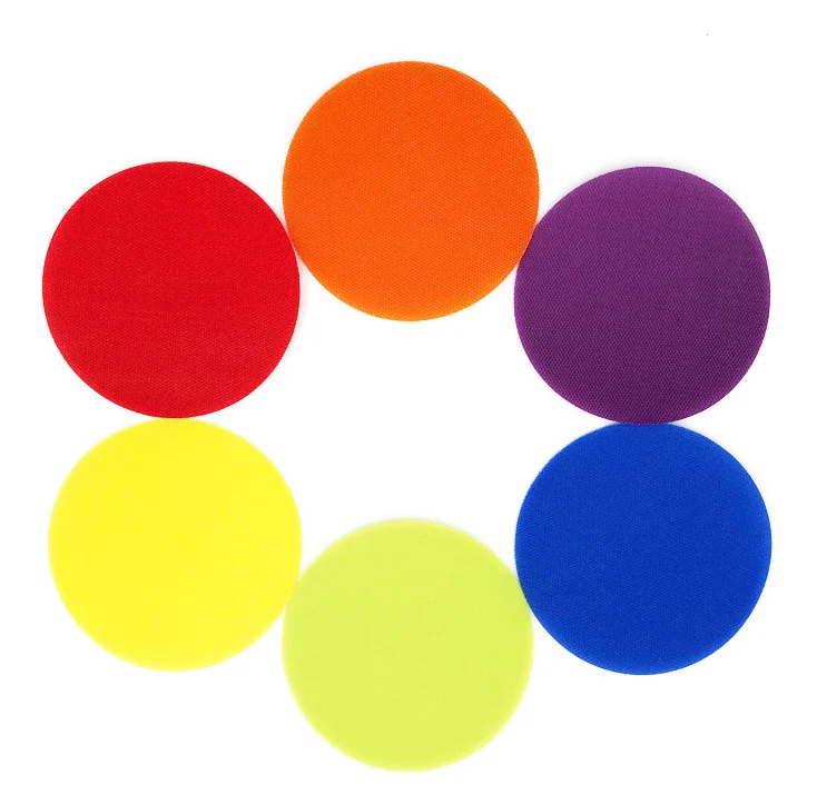 5 пар наклеек на ковер Обучающие реквизиты цветные нейлоновые наклейки липучку