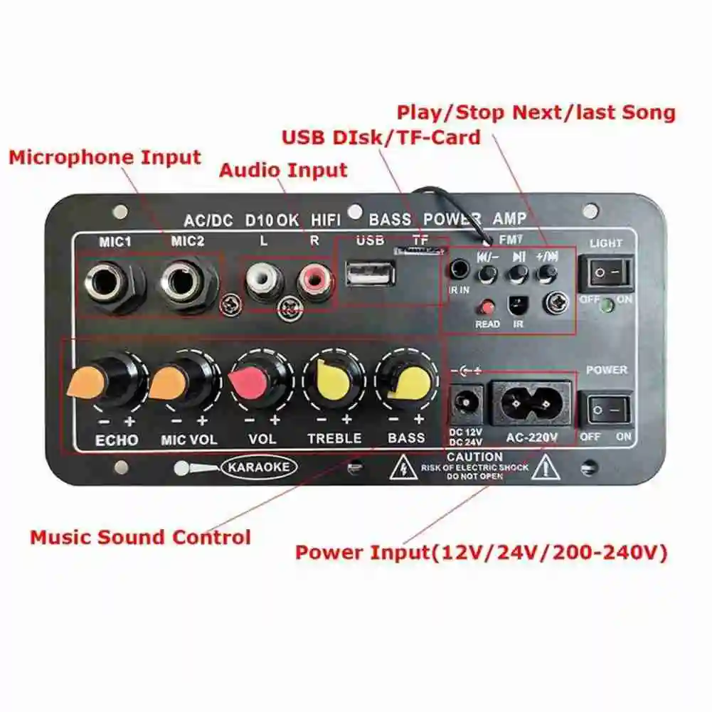 

Car Audio Subwoofer Power Amplifier Board Bluetooth Power Amplifier Board Car K Song
