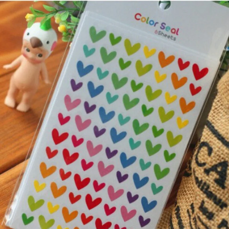 6 шт./компл. наклейки прозрачная бумажная канцелярская наклейка на планировщик