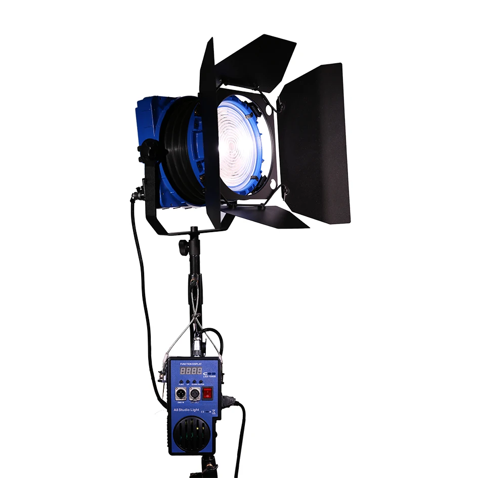 

Диммирующий светодиодный светильник ALUMOTECH с френелем 5500K/3200K DMX 512 160W для фотостудии, оборудование для видеосъемки светильник освещение