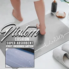 Non-Slip Bath Floor Mat Super Absorbent Diatomite Cushion Bathroom Toilets Anti-slip Floor Rug Diatom Carpet Doormat Decoration