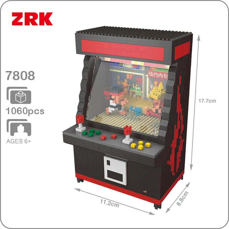 ZRK 7808 игровая комната аркадный истребитель игра Черная машина 3D модель DIY Алмаз