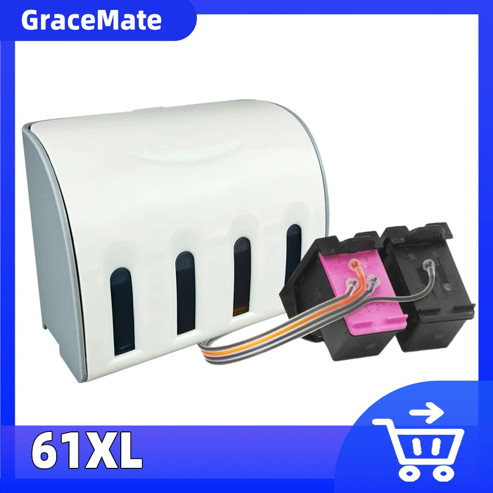 

Compatible For Hp 61 Continuous Ink Supply System 1000 1010 1011 1012 1050 1051 1055 1056 1050a Printer Cartridge