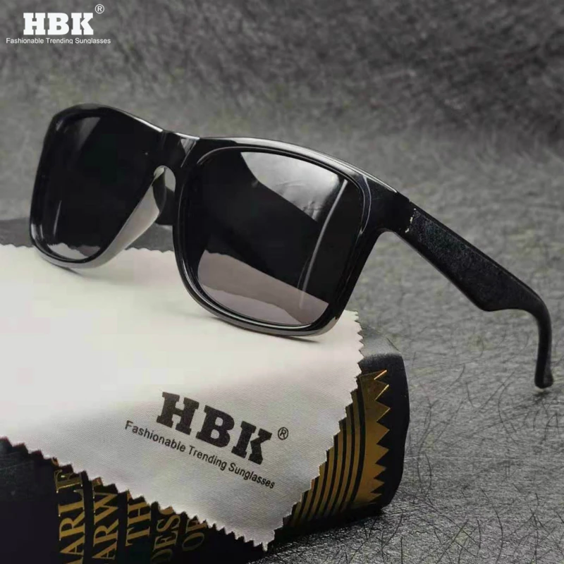 Квадратные поляризованные солнцезащитные очки HBK для мужчин и женщин модные