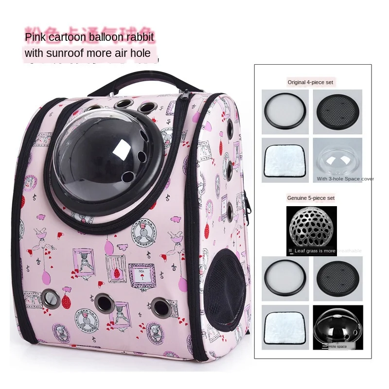 

The New Cat Space Backpack Breathable Pet Out Portable Backpack, Cat and Dog Bag Pet Supplies Cat Carrier Dog Shape Bag