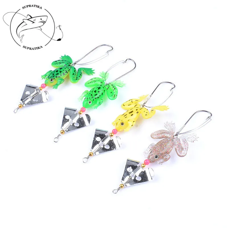 1 шт Анти-подвесной металлический Спиннер лягушка рыболовные приманки 8 см/6 2 г