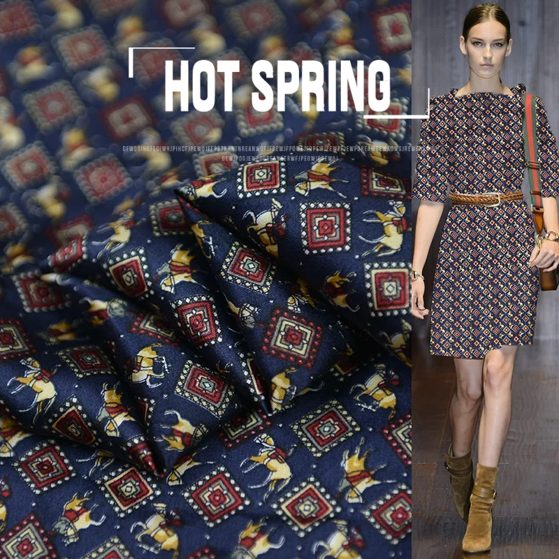 19 новых 114 см ширина Momme бренд печатных 100% шелк шармёз ткань для платья тканая