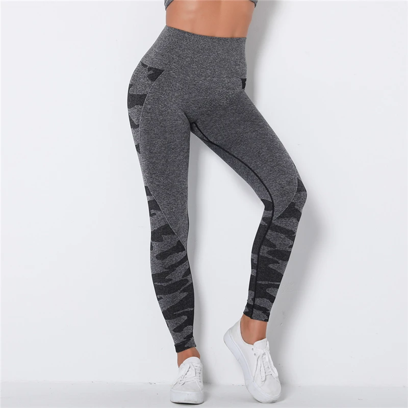 Sport Leggings Women Camouflage High Waist Seamless Gyms Leggings Pants Women Fitness Push Up Leggings Workout Elastic Jeggings