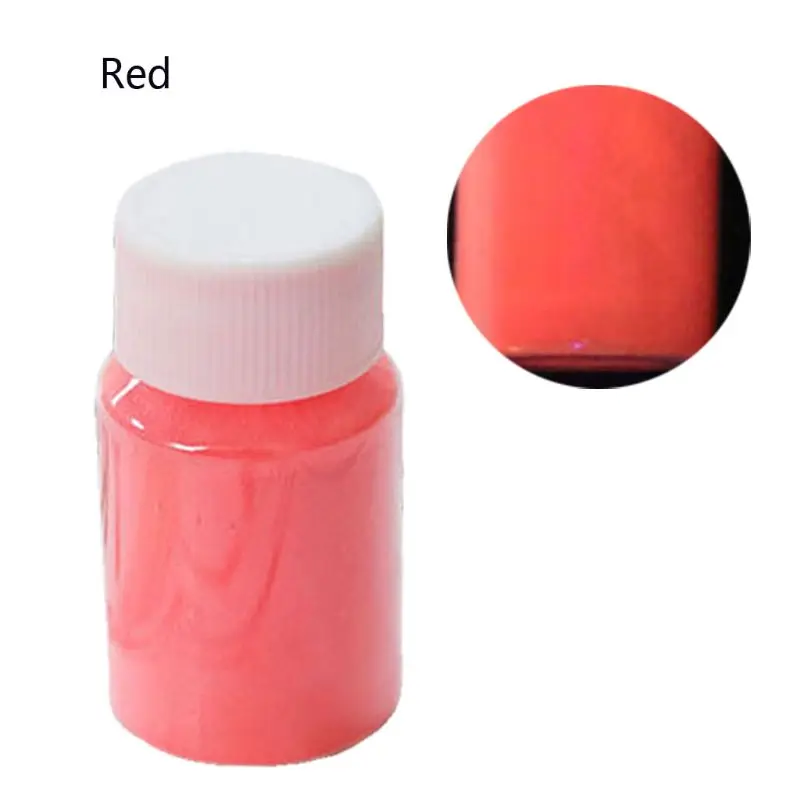 12 цветов светящийся смоляный пигмент набор светится в темноте порошок цвет