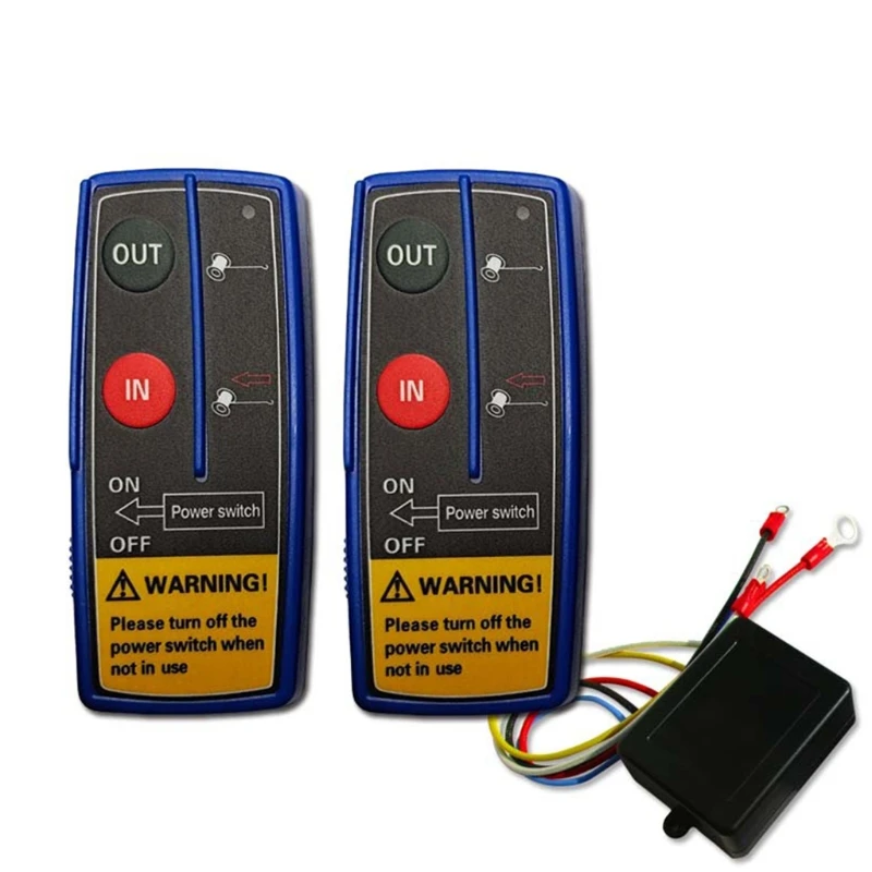 

Wireless Electric Digital Winch Remote Control Kit for jeep-Truck Towing Off-Road SUV 12V 24V Switch Handset Waterproof Dropship