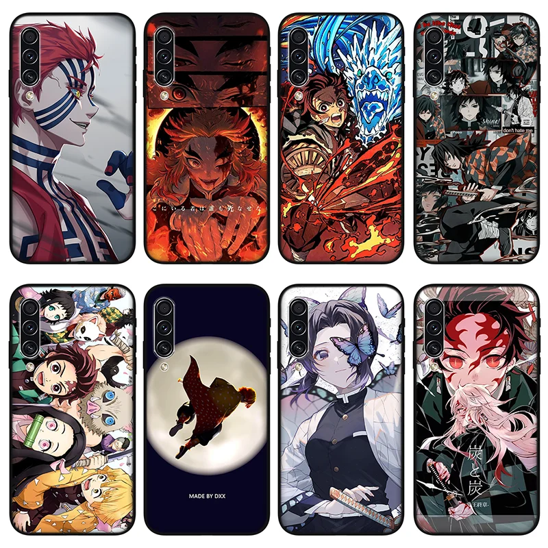 

Demon Slayer Phone Case For Huawei P30 P20 P40 P10 Lite Pro, Black Silicone Case For Huawei Y5 Y6 Y7 Y9 S Smart 2019