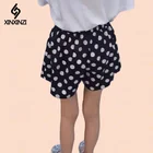 Джинсовые шорты для девочек летние тонкие детские штаны из шифона Дейзи в горошек с юбкой с высокой талией, штаны, повседневные, модные пляжные шорты От 4 до 13 лет, одежда для малышей