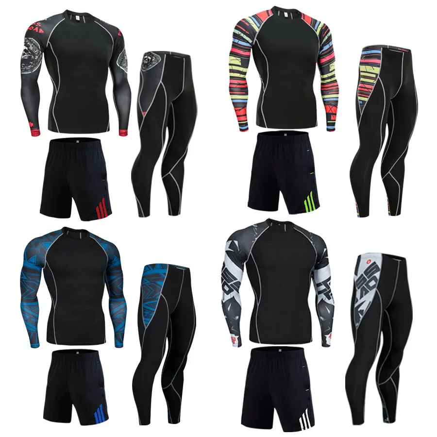 

Новые мужские комплекты термобелья сжатия флис пот быстро высыхающая термо белье-боксеры, мужское нижнее белье, одежда зимние подштанники ...