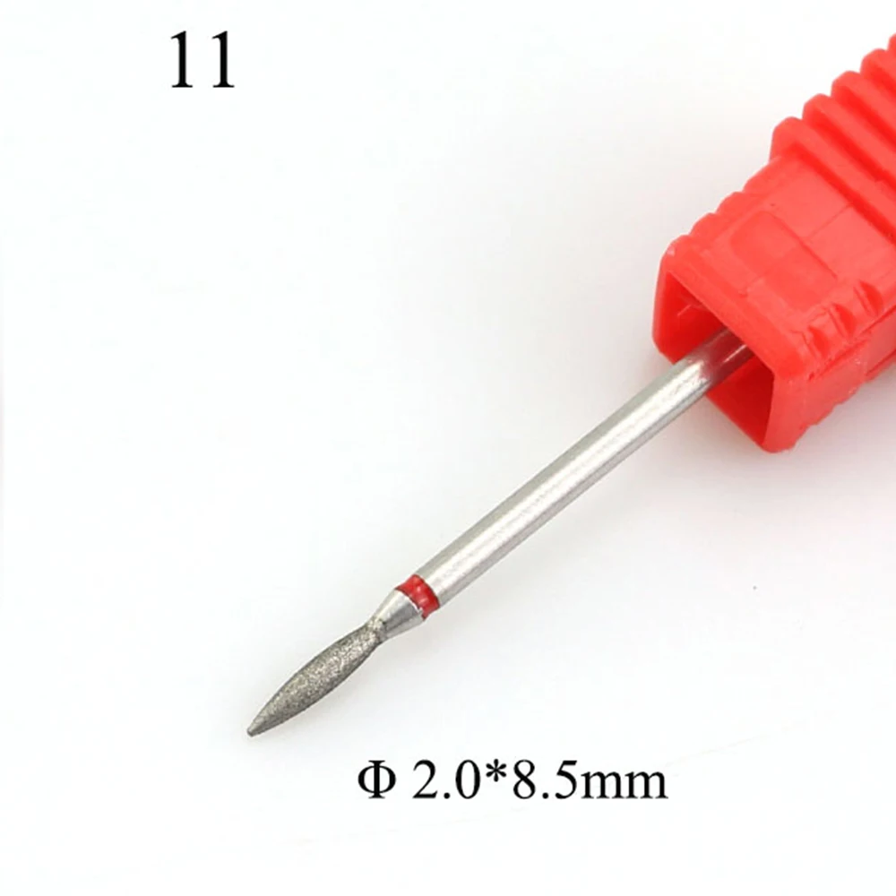 Алмазная дрель для ногтей 14 типов вращающееся сверло Фрезерный резак