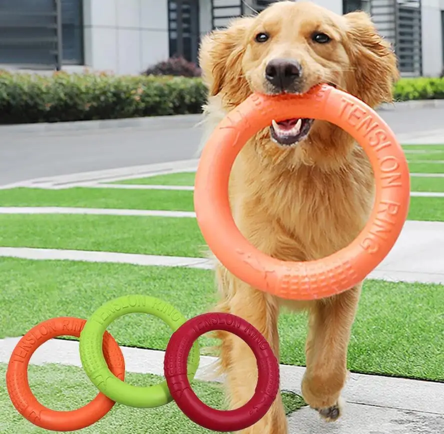 

Pet Flying Discs EVA Dog Training Ring Puller Resistant Bite Floating Toy Puppy Outdoor Interactive Game Playing Products Supply