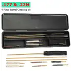 Набор для чистки охотничьей винтовки, 9 предметов, ствол Набор щеток для чистки, 177, 22 щетки и стержни для пневматических винтовок, пистолетов, пневматического ружья