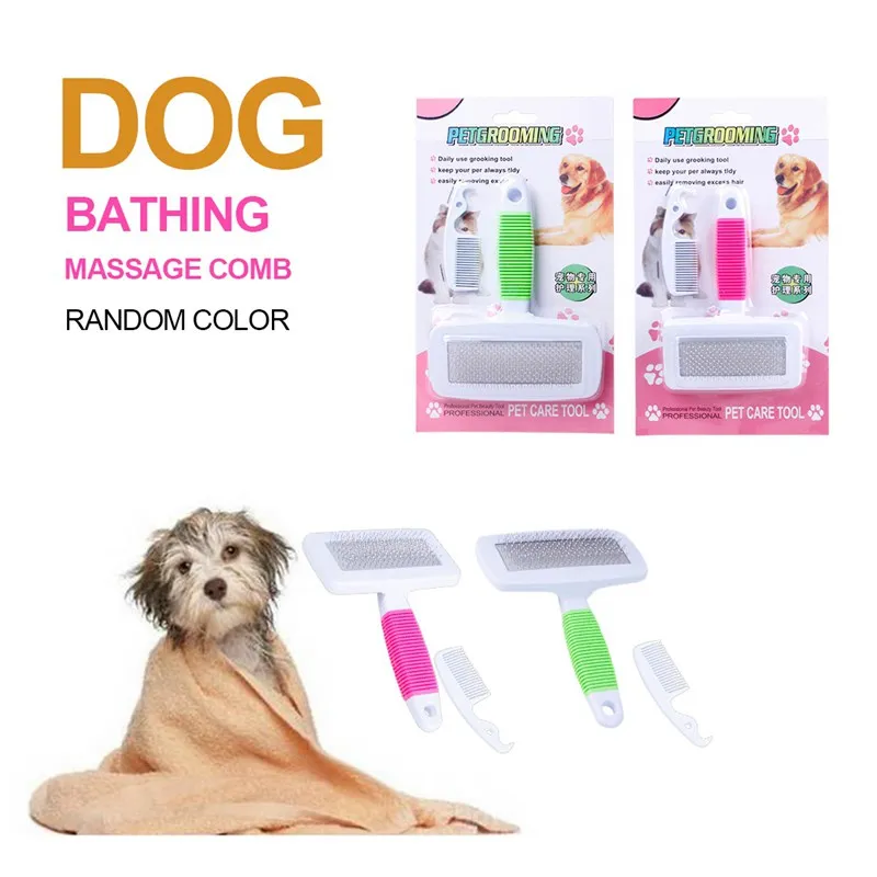 Расчески для домашних животных расчески собак с бантиком Массажная Расческа