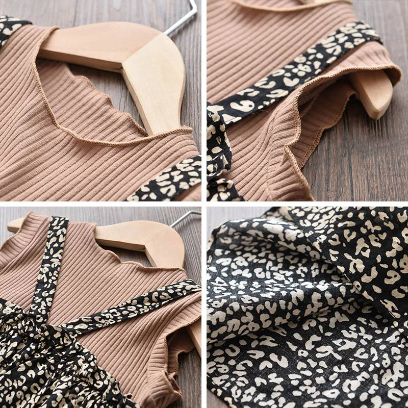 

Girls' Skirt Fake Two-Piece Floral Dress Princess Dress 20 Summer New Children's Clothing