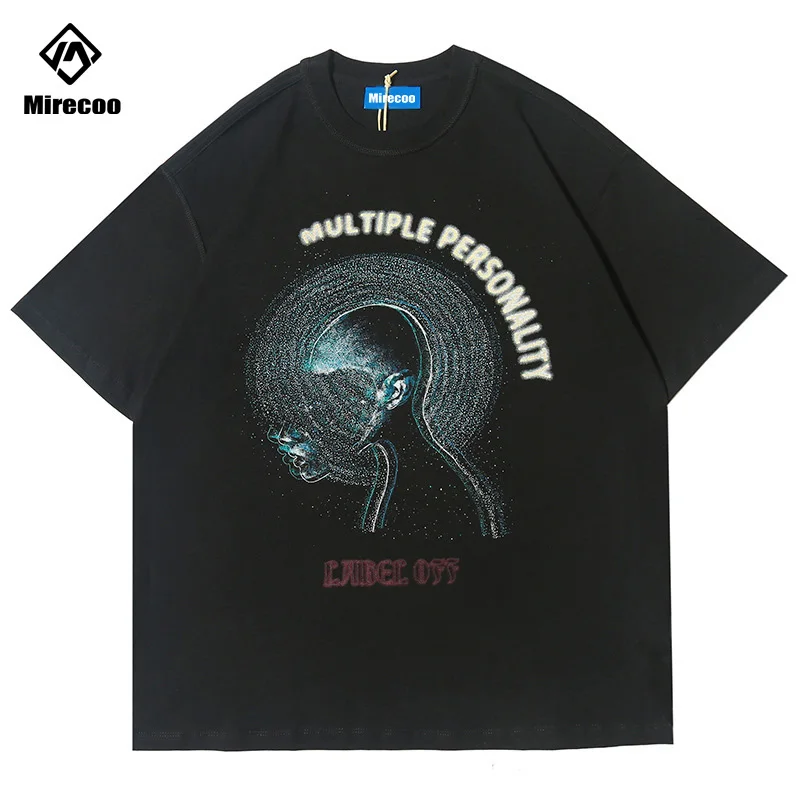 

2020 Gothic Print Harajuku Hip Hop T Shirt Men Streetwear Tshirt Summer Short Sleeve T-Shirt Oversized Couple Tops Tees Clothing