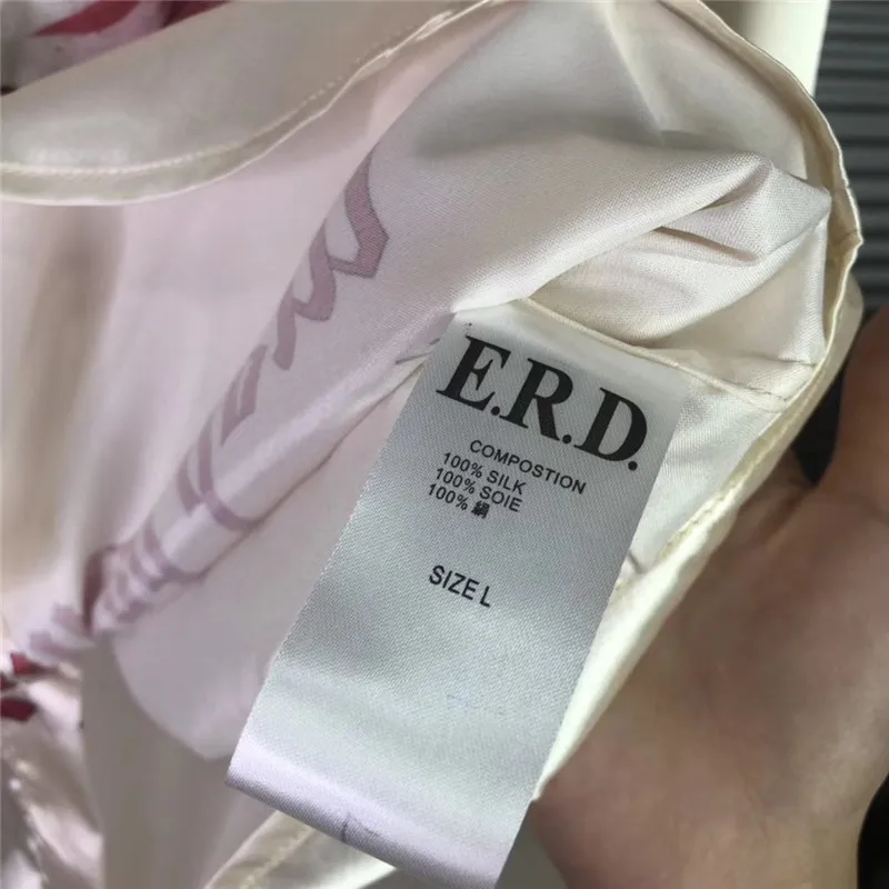 

Flower Printing ERD Shirt Men Women 1:1 High Quality Streetwear Top Tees Hiphop Fashion E.R.D Shirts mens shirts