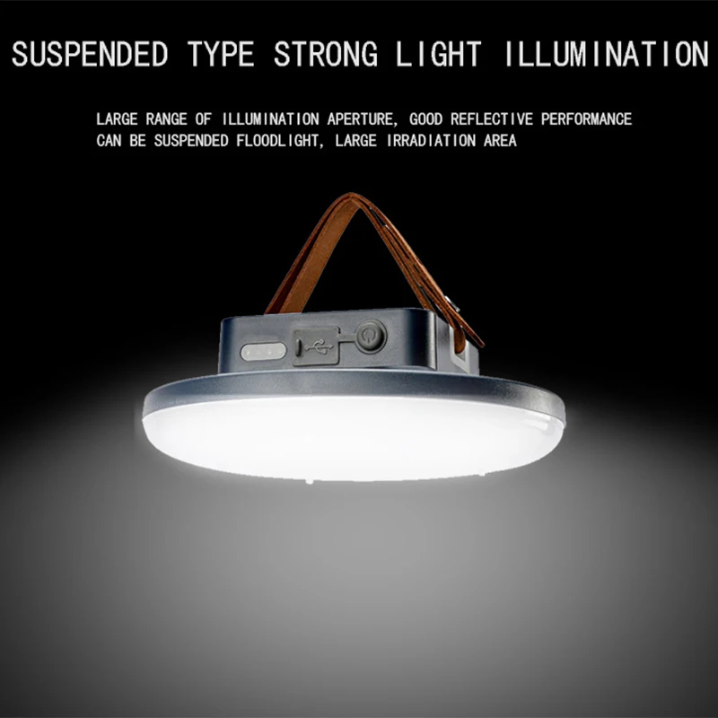 

15600mah Chargeable Multifunction Portable LED Outdoor Lighting Emergency Lights At Night Hunting Fishing Lamp Home Flashlight