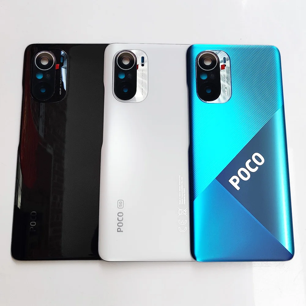 Оригинальная Задняя стеклянная крышка Poco F3 для Xiaomi задняя дверь сменный жесткий