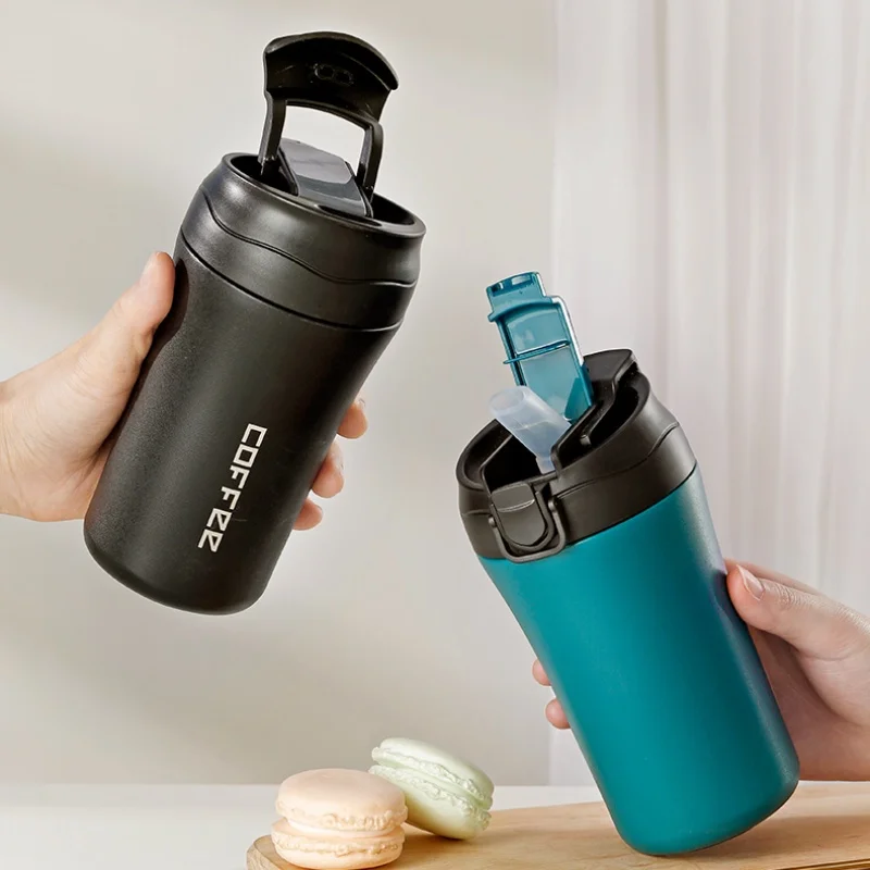 400 мл кофейная кружка из двойной нержавеющей стали 304 Герметичный Термос дорожная