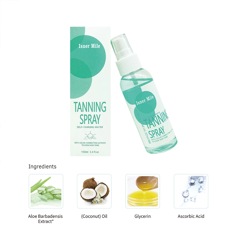 ISNER MILE Self Tanner Tanning Water For The Body Fast Spray deep dark and long lasting | Красота и здоровье