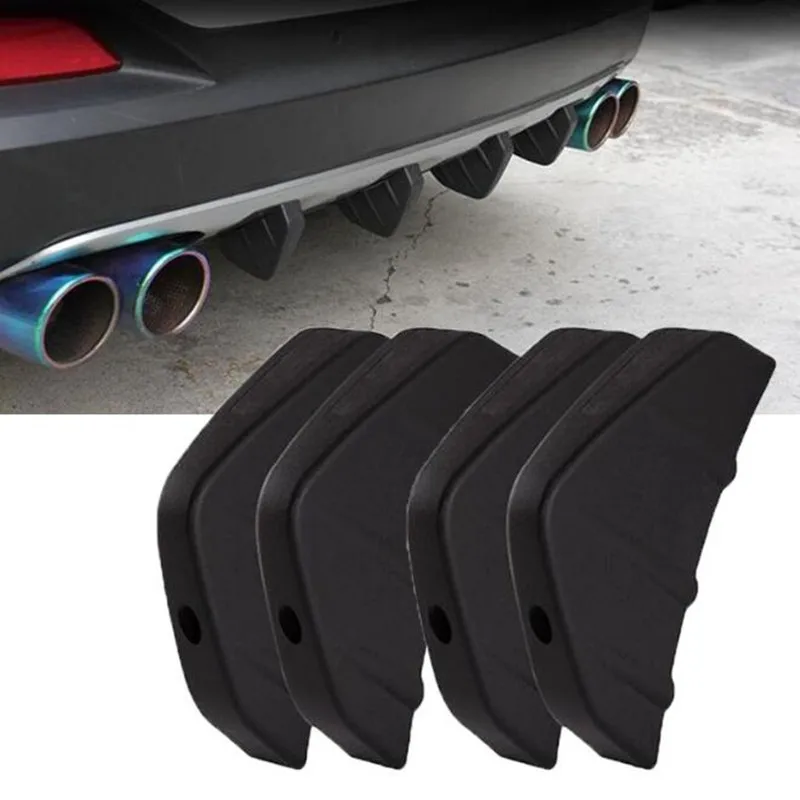 

4pc Universal Car rear bumper spoiler Auto Accessories for Dodge caliber Charger journey Seat FR Leon Ibiza cupra