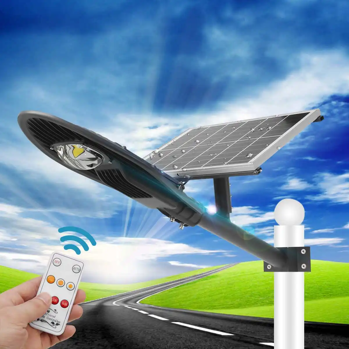 

NEW 300W Floodlight Solar Lamp Spotlight Floodlight Street Garden Light IP65 Waterproof Wall Lamp Outdoor Lighting AC110-220V