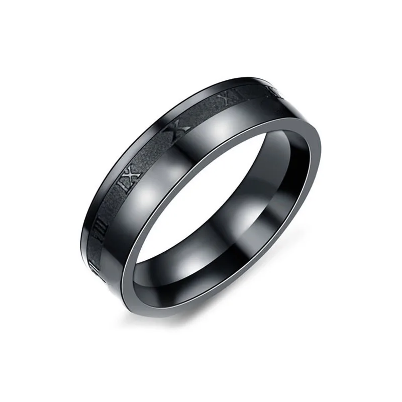 

Fashion Classic Retro Style Roman Numeral Ring 6mm Holiday Birthday Party Gift Jewelry Jewelry Wholesale
