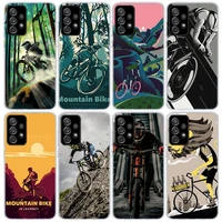 amazing mountain bike bicycle mtb phone case for samsung galaxy a72 a52 a71 a51 a02s a22 a32 a31 a21s a42 a12 m12 m30s m31s soft