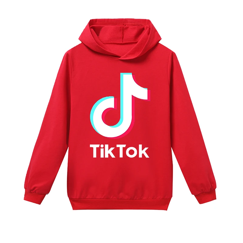 Детская одежда с капюшоном TikTok свитшот для мальчиков Douyin футболка топы девочек