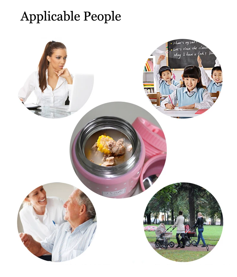 UPORS пищевой термос с мешком BPA-free из нержавеющей стали вакуумные кувшин-термос Суп Контейнер ланч бокс для детей 350 мл