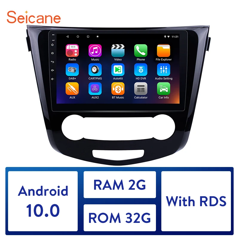 Seicane 10.1 inch Android 10.0 Car GPS Navigation Radio Multimedia Player for 2016 Nissan Qashqai Support Backup camera DAB+ | Автомобили
