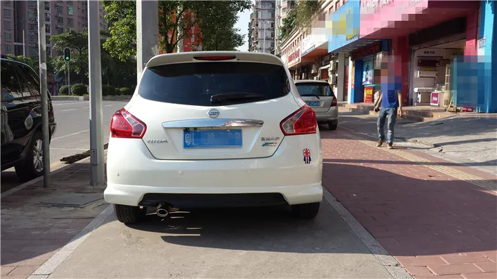Спойлер для 2011 Nissan Tiida спойлер из АБС материала заднего крыла автомобиля задний