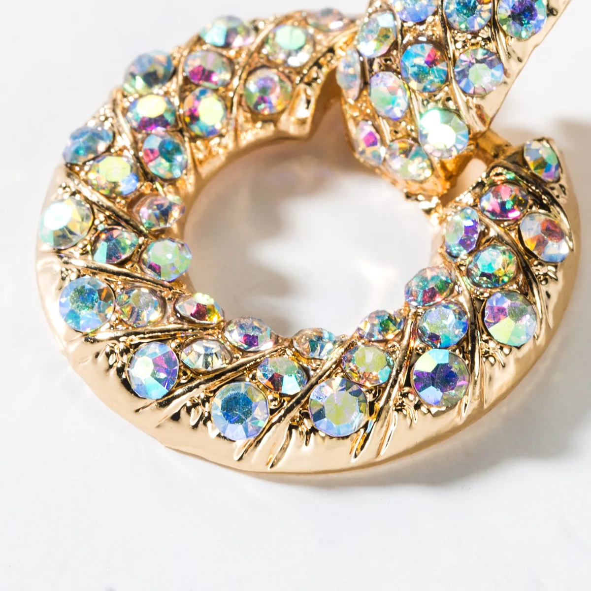 Новинка 2021 простые круглые Висячие серьги для женщин модные из сплава с полной