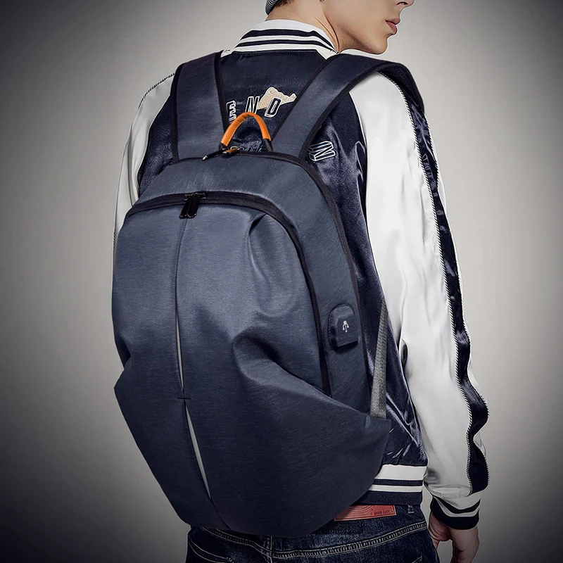 

Men's waterproof backpack, 15.6-inch laptop bag, large capacity, USB charging, School