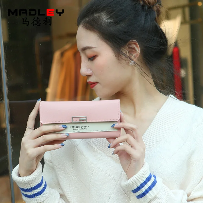 Длинный кошелек для женщин новые приглашения на свадьбу с сцепления