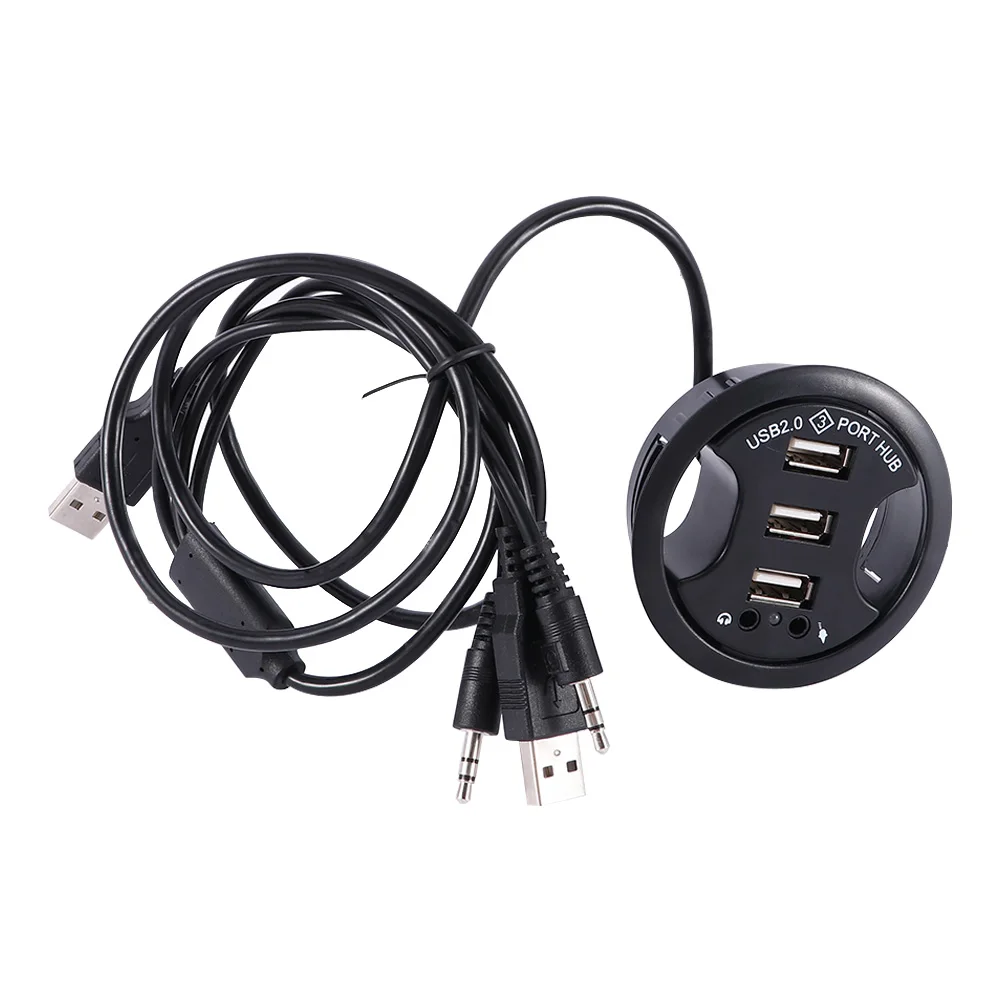 USB2.0 мульти-Функция концентратор 3 Порты с аудио ухо адаптер тегов USB комбо