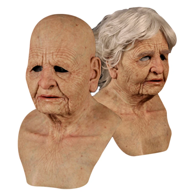 

Another Me-Delicate Old Woman Halloween Silicone Heagear Masquerade Party BJStore