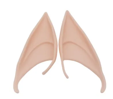 1 Pair Elven Elf Ears Pointed Anime Fairy Cosplay Costumes Vampire Soft  Emulsion Ear Christmas Halloween Party for Gifts