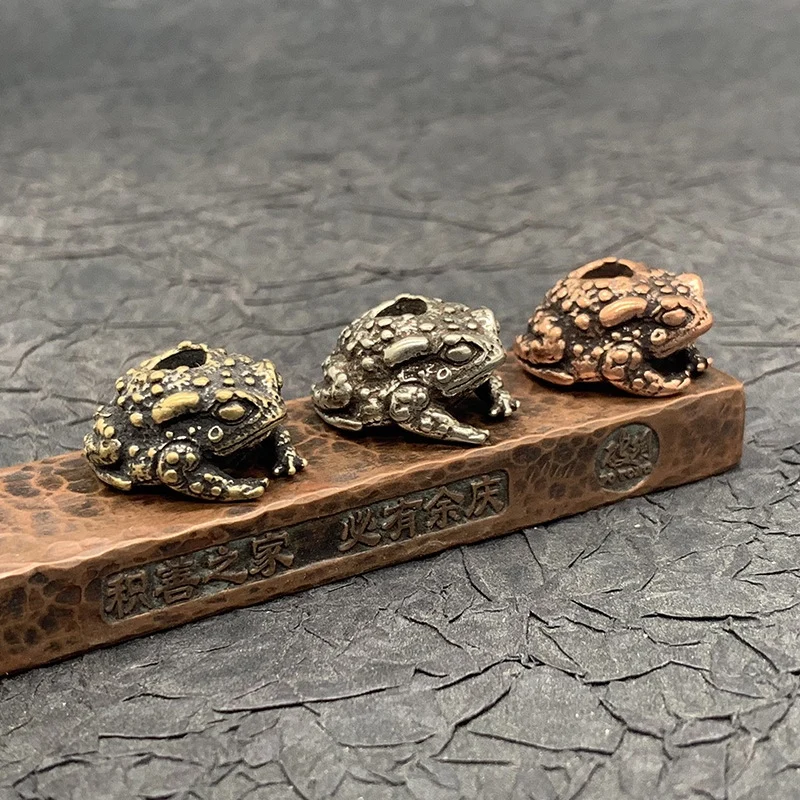 Ретро жаба ручная работа светильник литой Парашютная верёвка из бисера бусы на